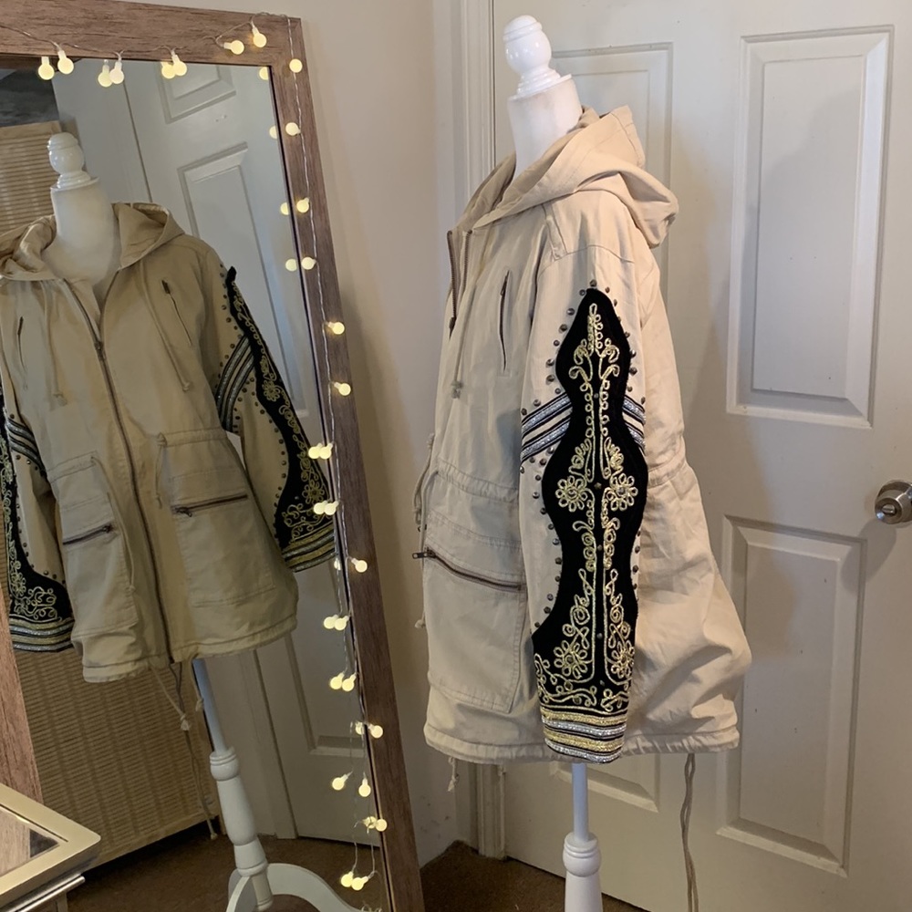 Golden Quill Military Parka Free People - Picture 8 of 13